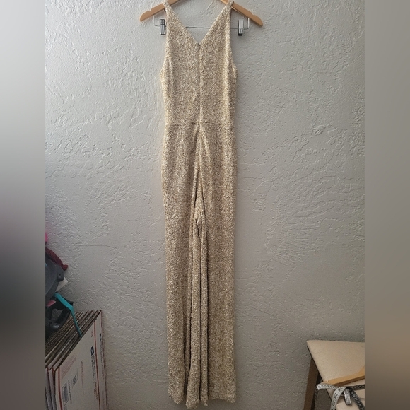 Dress The Population Charlie Sequin Jumpsuit  Size XS - Picture 2 of 5